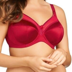 Goddess "Keira" Banded Underwire Bra Scarlet - Sz 36N US